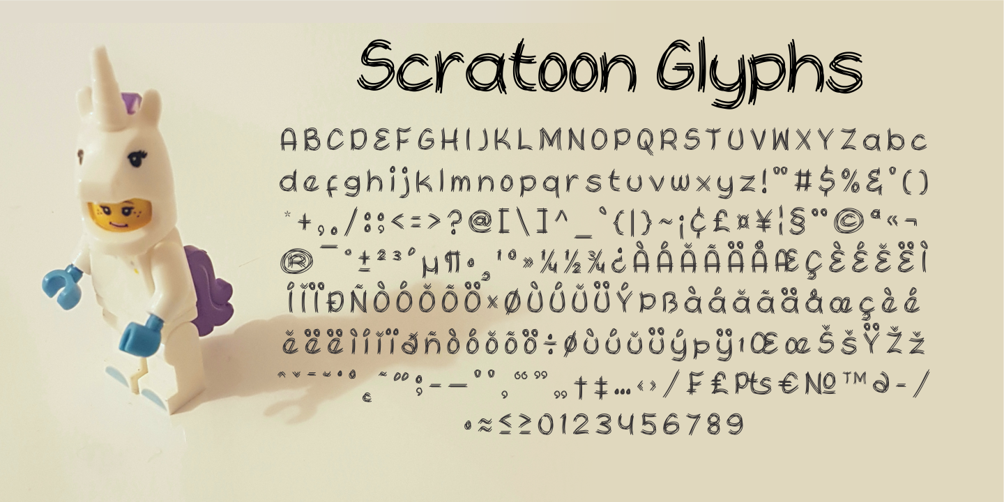 Scratoon Regular Font preview